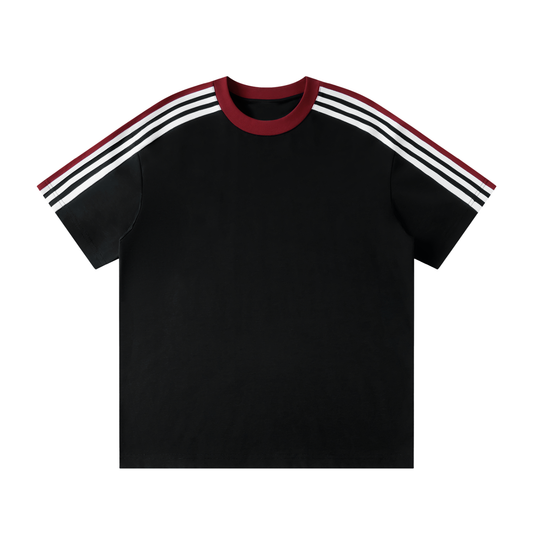 Unisex Colorblock Striped T-Shirt