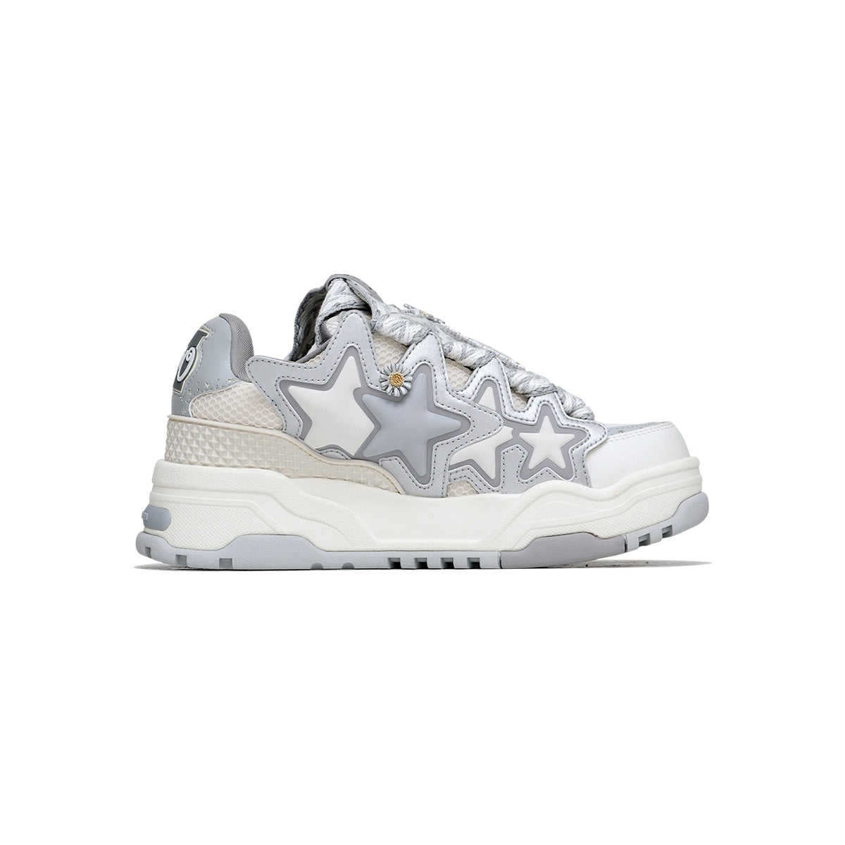 Unisex MEDM Daisy Lace Sneakers with 3M Reflective Detail - Sureru