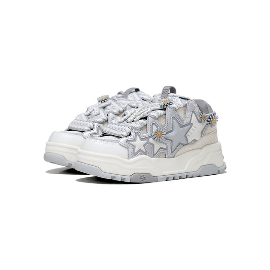 Unisex MEDM Daisy Lace Sneakers with 3M Reflective Detail - Sureru