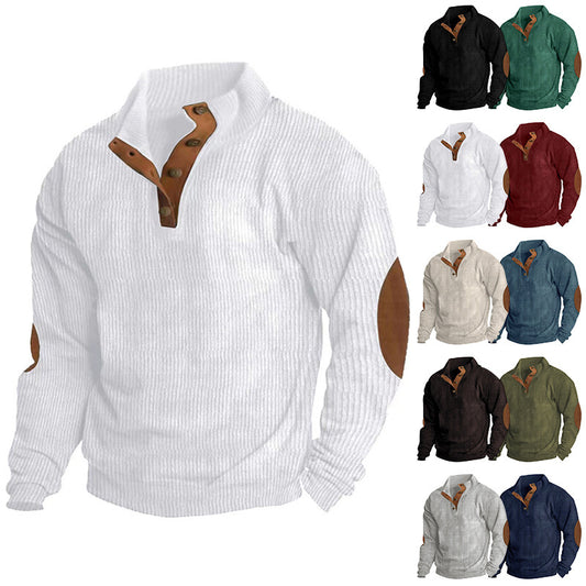 Cozy Corduroy Pullover – Loose Fit Long Sleeve Top - Sureru