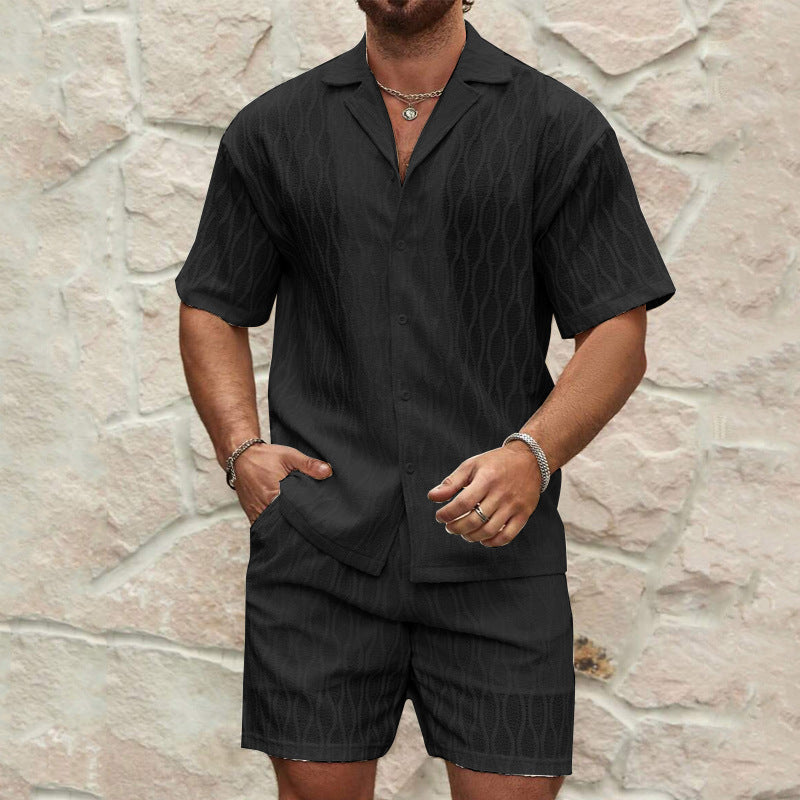 Milky White Two-Piece Summer Set – Short Sleeve Top & Shorts - Sureru