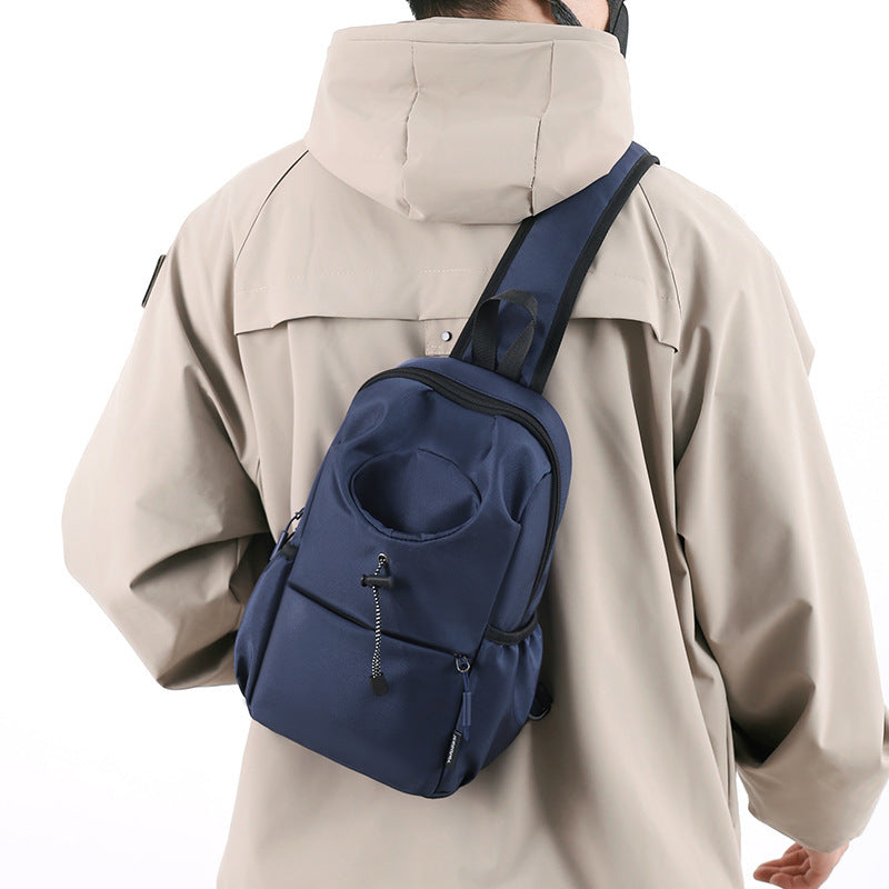 Men's Oxford Cloth Splash-proof Shoulder Crossbody Chest Bag - Sureru