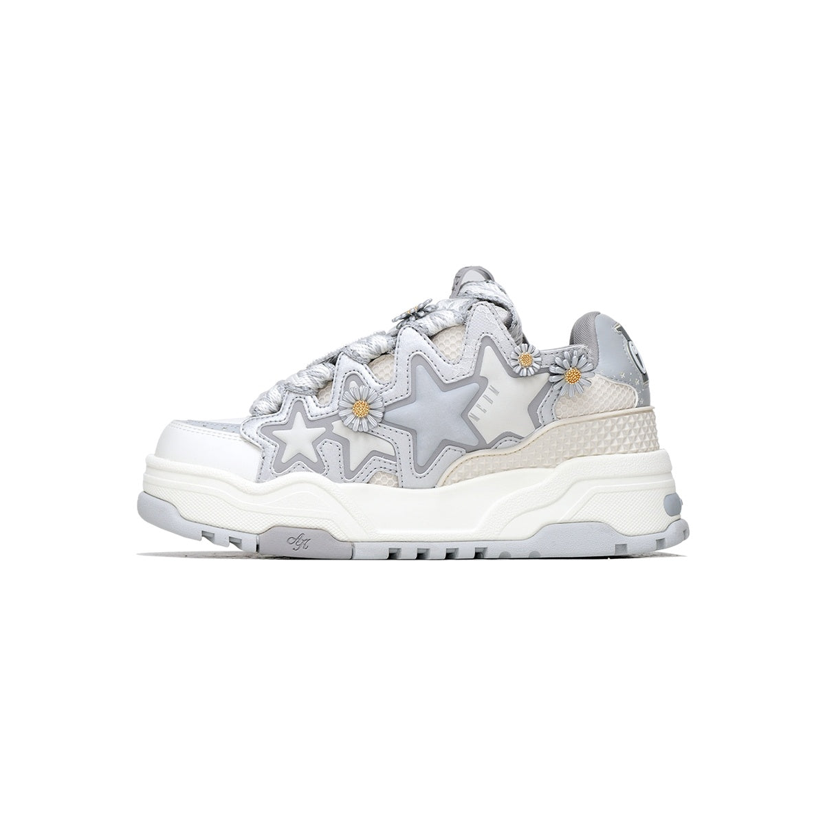 Unisex MEDM Daisy Lace Sneakers with 3M Reflective Detail - Sureru