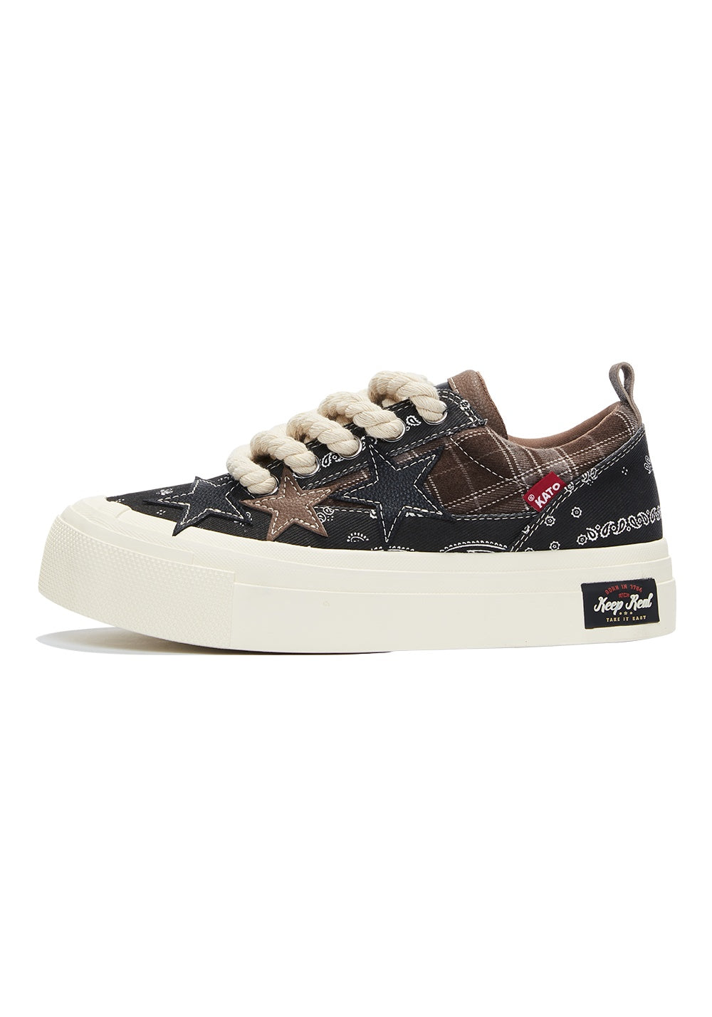 KAALIXTO--Star Canvas Shoes-Paisley - Unisex - Sureru