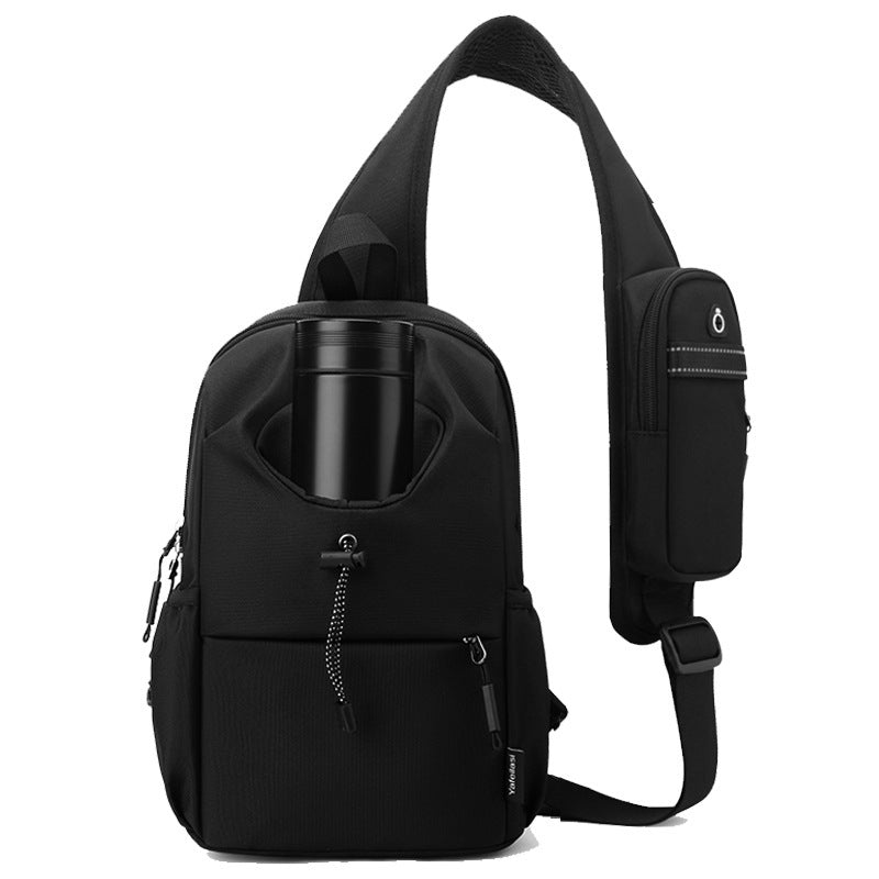 Men's Oxford Cloth Splash-proof Shoulder Crossbody Chest Bag - Sureru