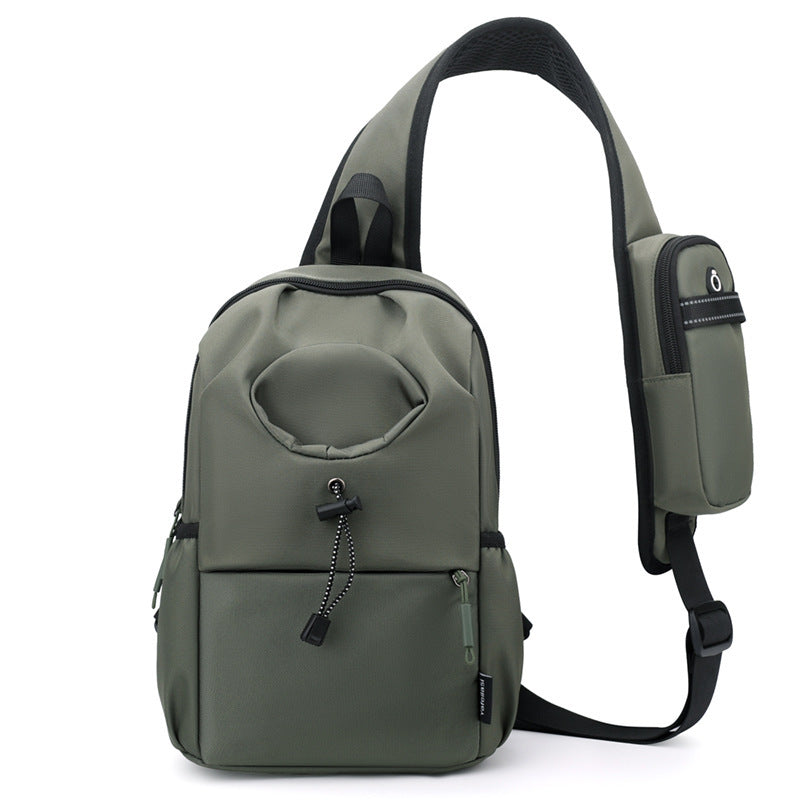 Men's Oxford Cloth Splash-proof Shoulder Crossbody Chest Bag - Sureru