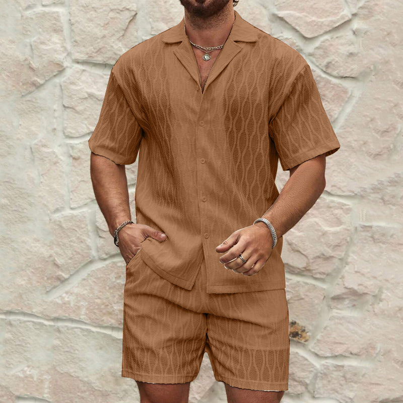 Milky White Two-Piece Summer Set – Short Sleeve Top & Shorts - Sureru