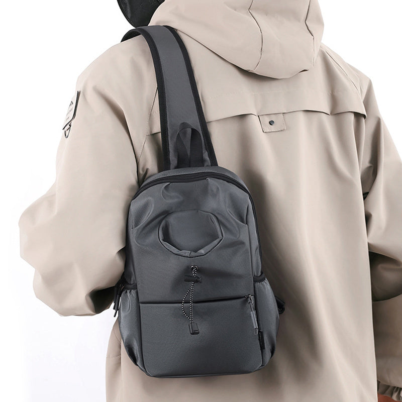Men's Oxford Cloth Splash-proof Shoulder Crossbody Chest Bag - Sureru