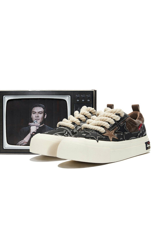 KAALIXTO--Star Canvas Shoes-Paisley - Unisex - Sureru