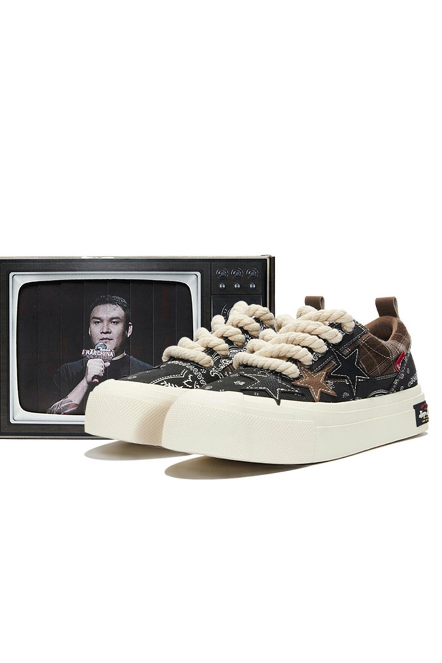 KAALIXTO--Star Canvas Shoes-Paisley - Unisex - Sureru