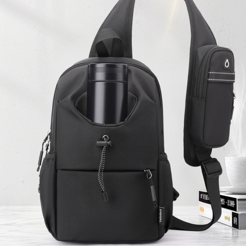 Men's Oxford Cloth Splash-proof Shoulder Crossbody Chest Bag - Sureru