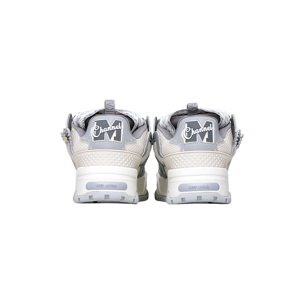 Unisex MEDM Daisy Lace Sneakers with 3M Reflective Detail - Sureru