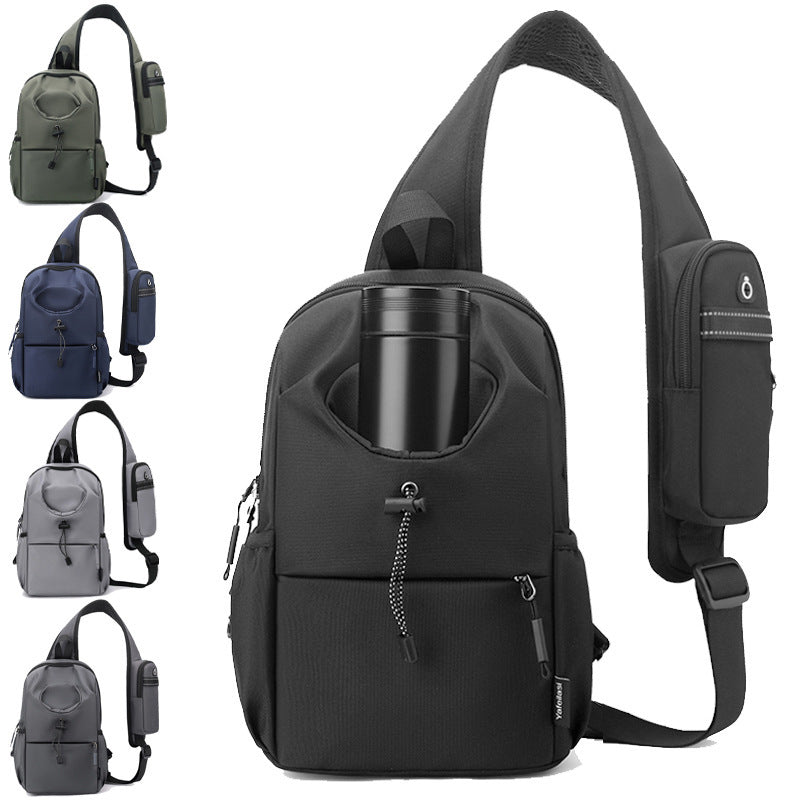 Men's Oxford Cloth Splash-proof Shoulder Crossbody Chest Bag - Sureru