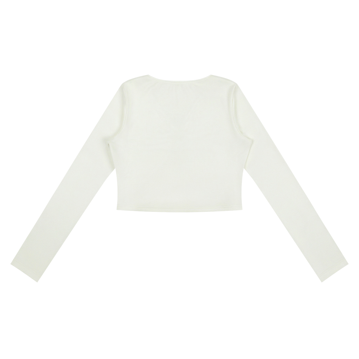 Women's Ruched Long Sleeve Crop T-Shirt