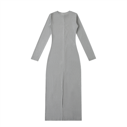 Dyed Washed Slit Maxi Dress