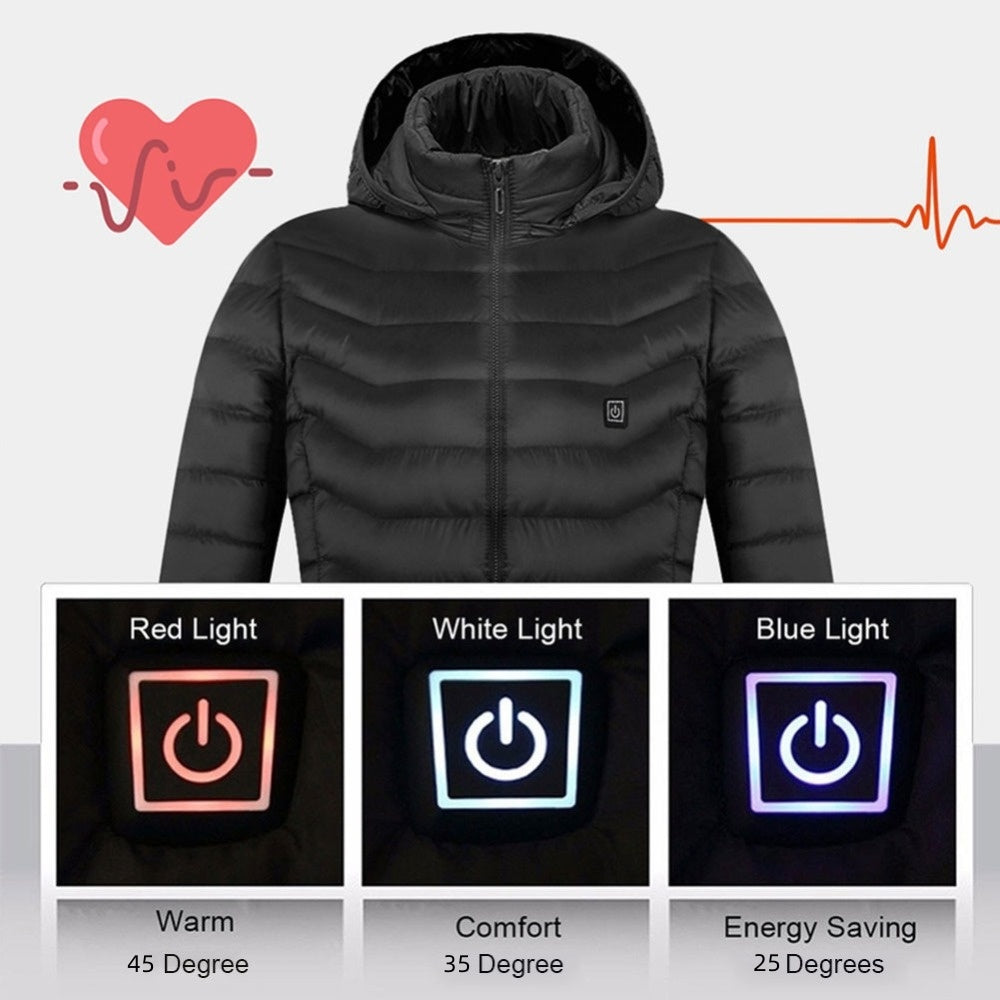 Men’s USB Heated Jacket – Electric Thermal Winter Coat
