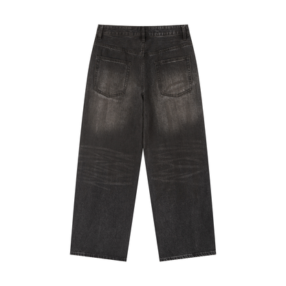 Vintage Wash Heavyweight Denim Jeans