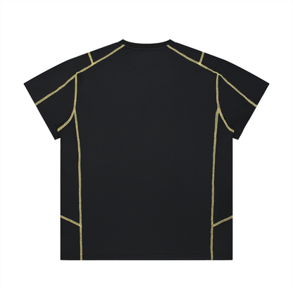 Unisex Contrast Stitch  Regular Fit T-Shirt