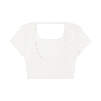 Women's Square Neck Crop T-Shirt