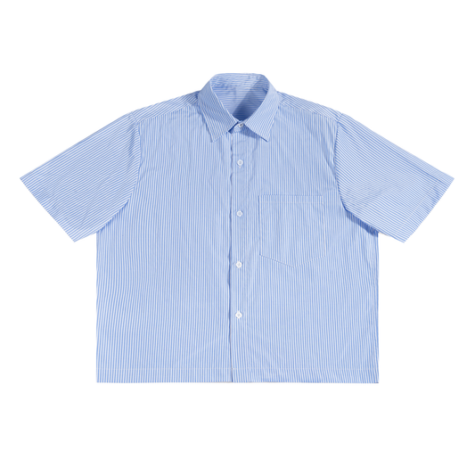 Oversized Vertical Stripe Boxy Shirt