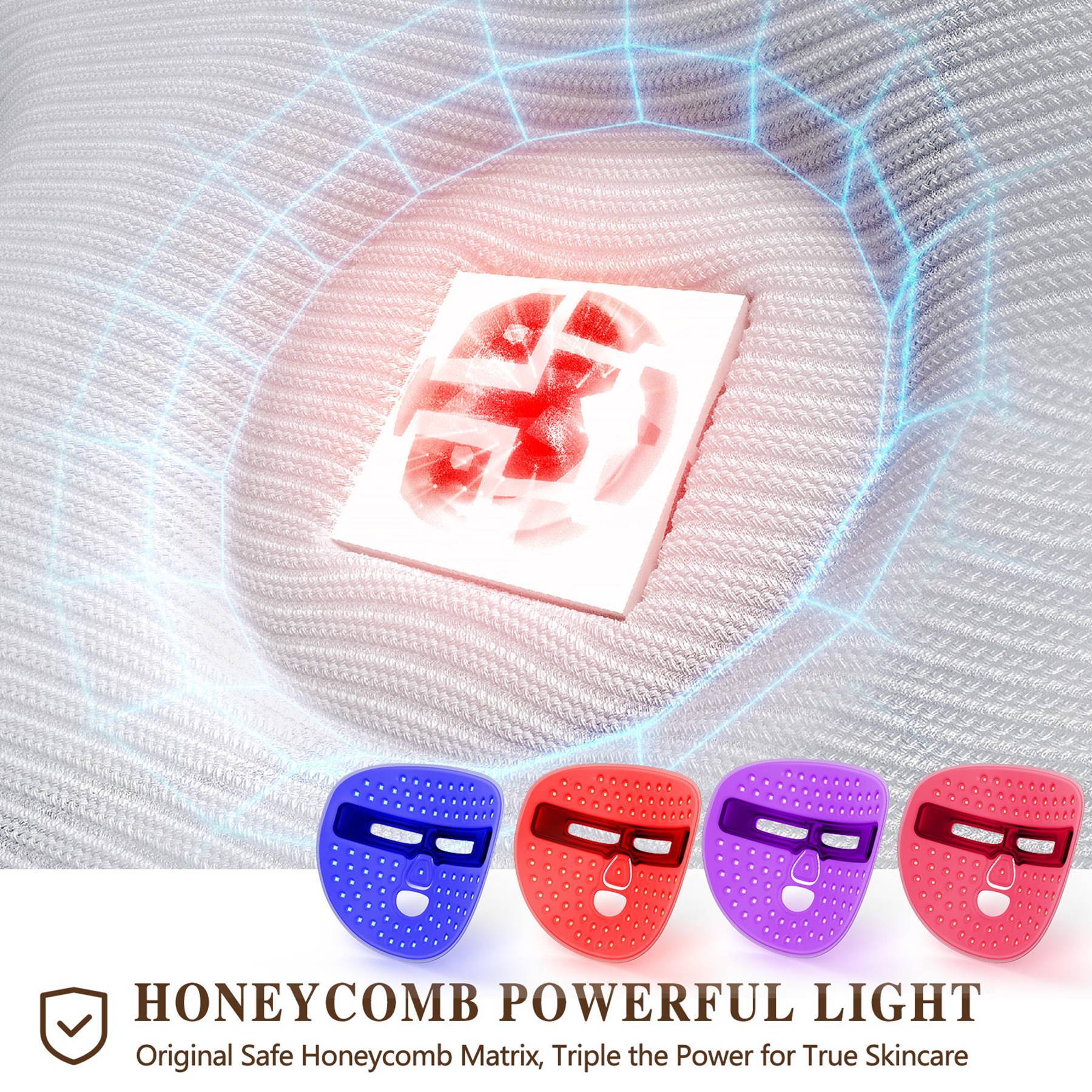 Sureru LED Light Therapy Face Mask – Red, Blue & Infrared Rejuvenation - Sureru