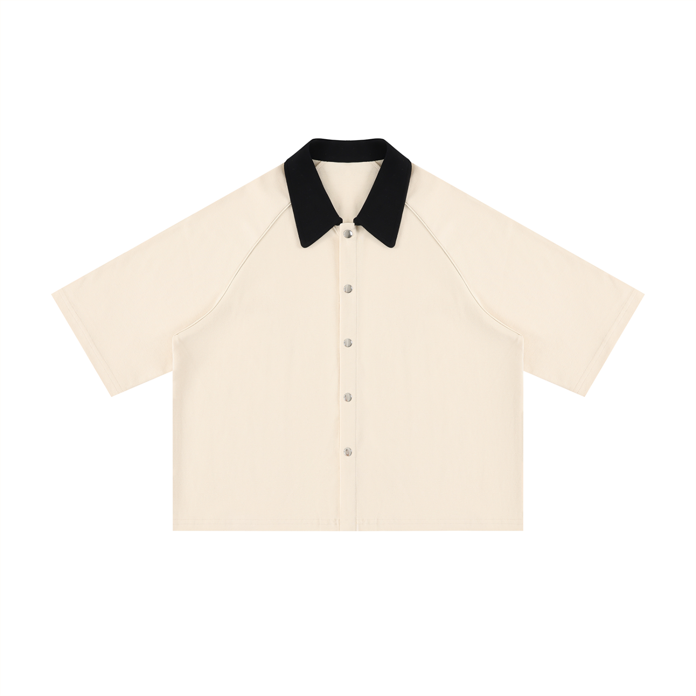 Sureru Cropped Raglan Polo Shirt | Premium Streetwear Cotton Blend Polo