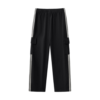 Side Stripe Straight-Leg Pants