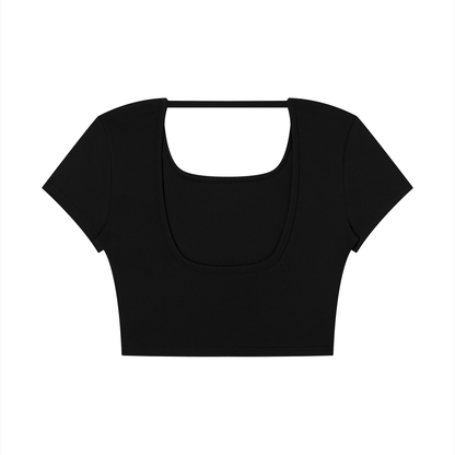 Women's Square Neck Crop T-Shirt
