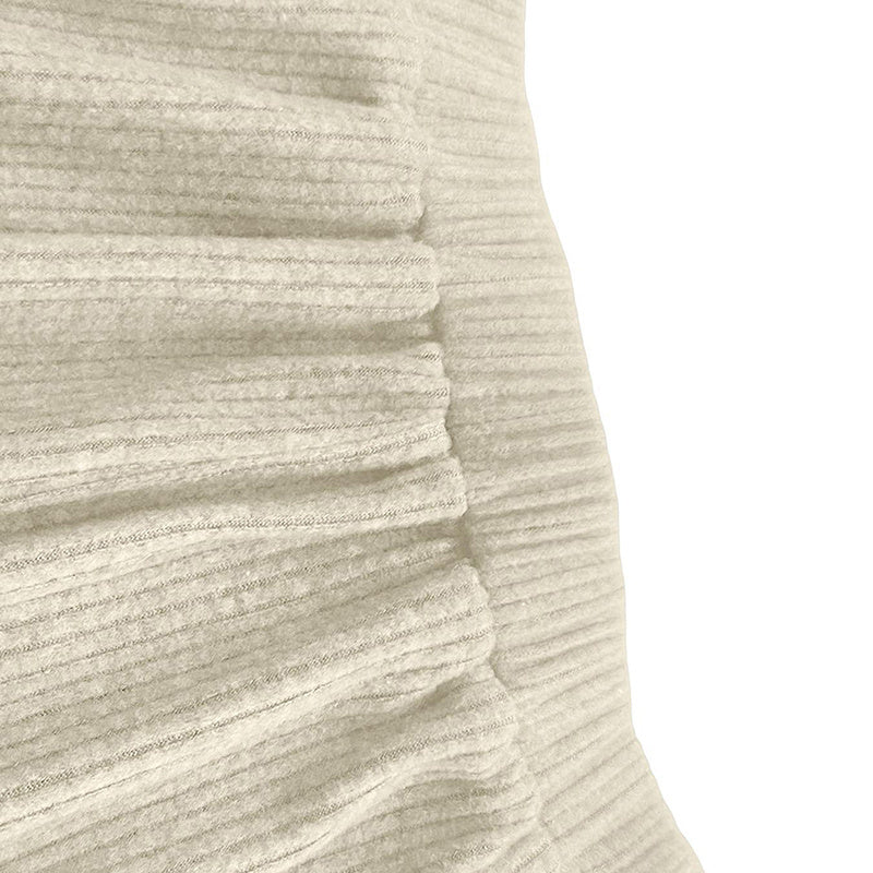 Women’s Off-Shoulder Lace Detail Matching Set – Asymmetrical Hem & Stretch Fabric - Sureru