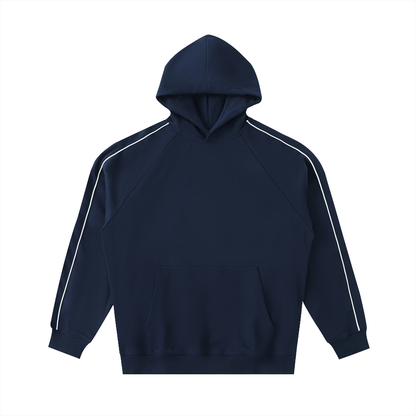 Contrast Piping Raglan Hoodie