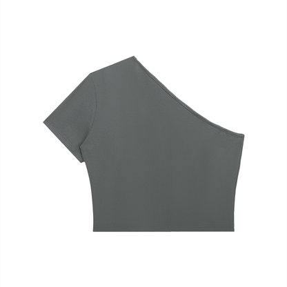 Women's One-Shoulder Crop T-Shirt
