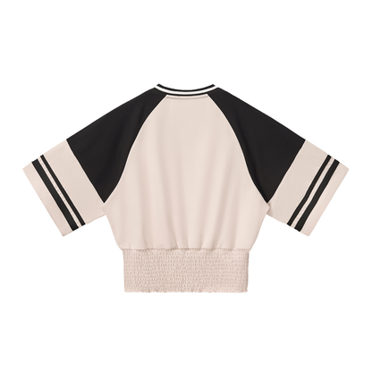 Women's Color Block Ruched T-Shirt