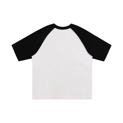 Color-Blocked Raglan Sleeve T-Shirt
