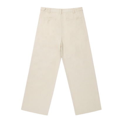 Adjustable Waist Straight-Leg Pants