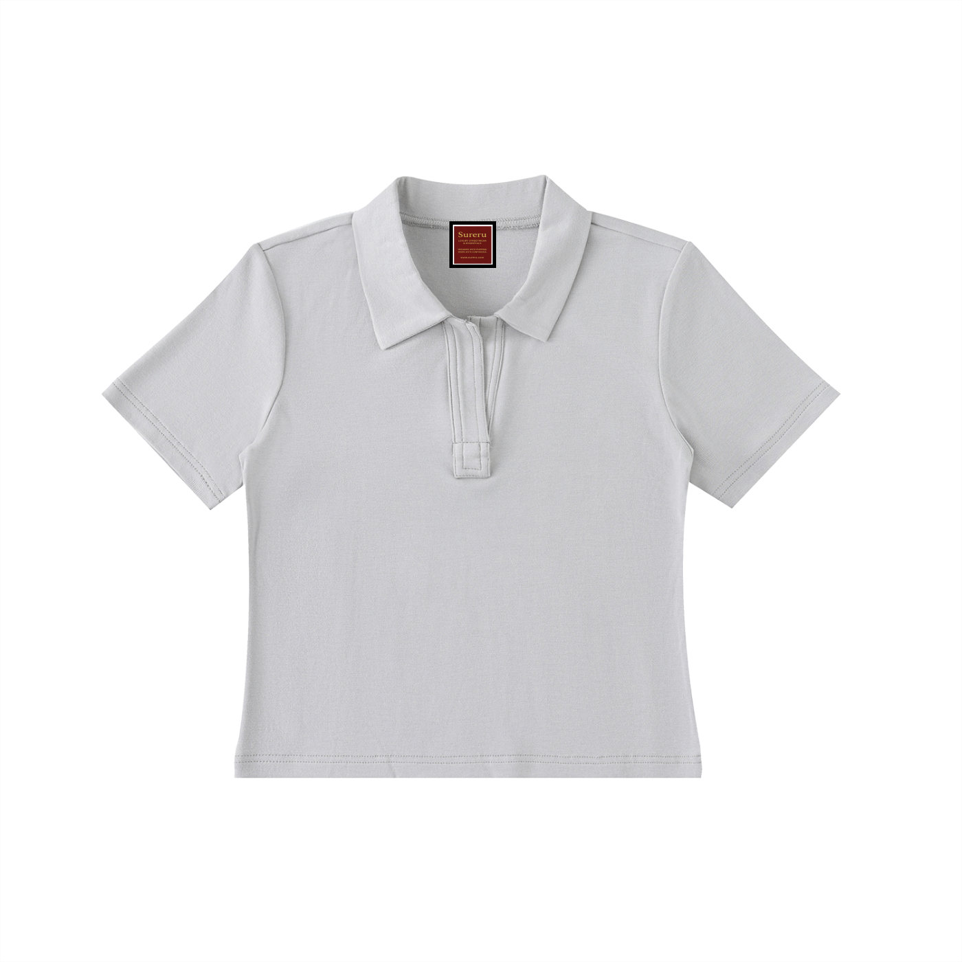 Bodycon Short Sleeve Polo Shirt