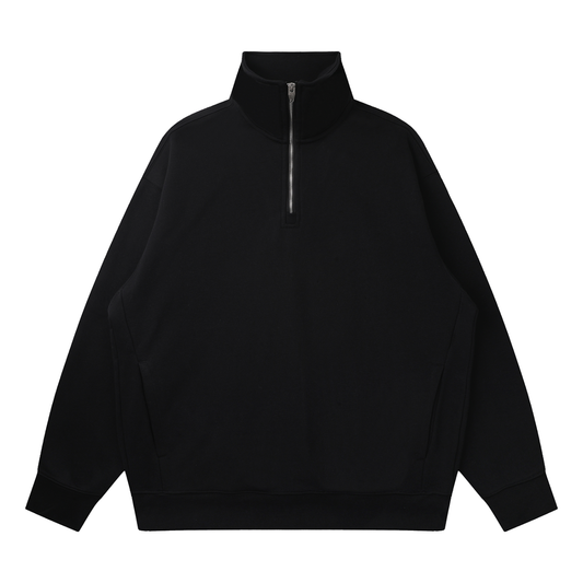 Quarter-Zip Drop Shoulder Sweatshirt