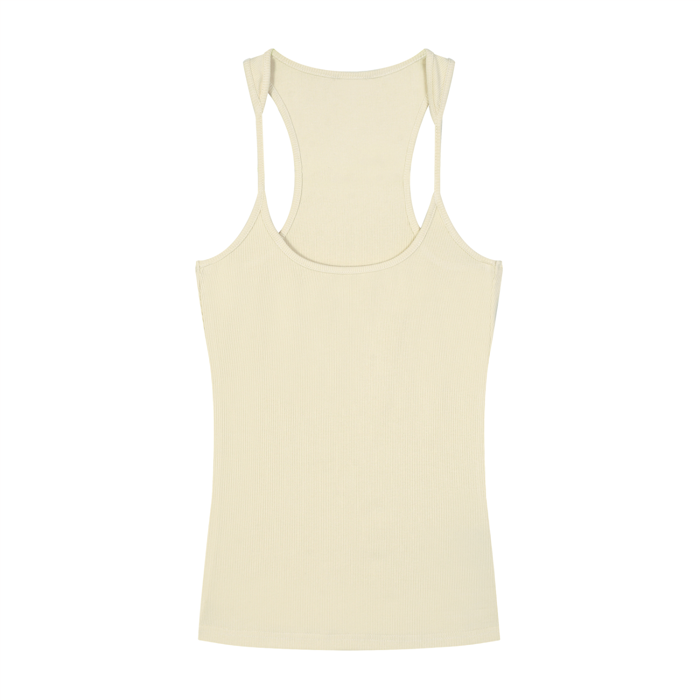 Slim Fit Ribbed Racerback Tank Top