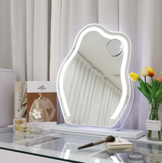 Sureru LED Lighted Vanity Mirror – Adjustable Brightness, 10X Magnification & 360° Rotation - Sureru