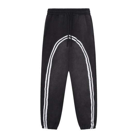 Sun Fade Contrast Tape Fleece Jogged Sweatpants