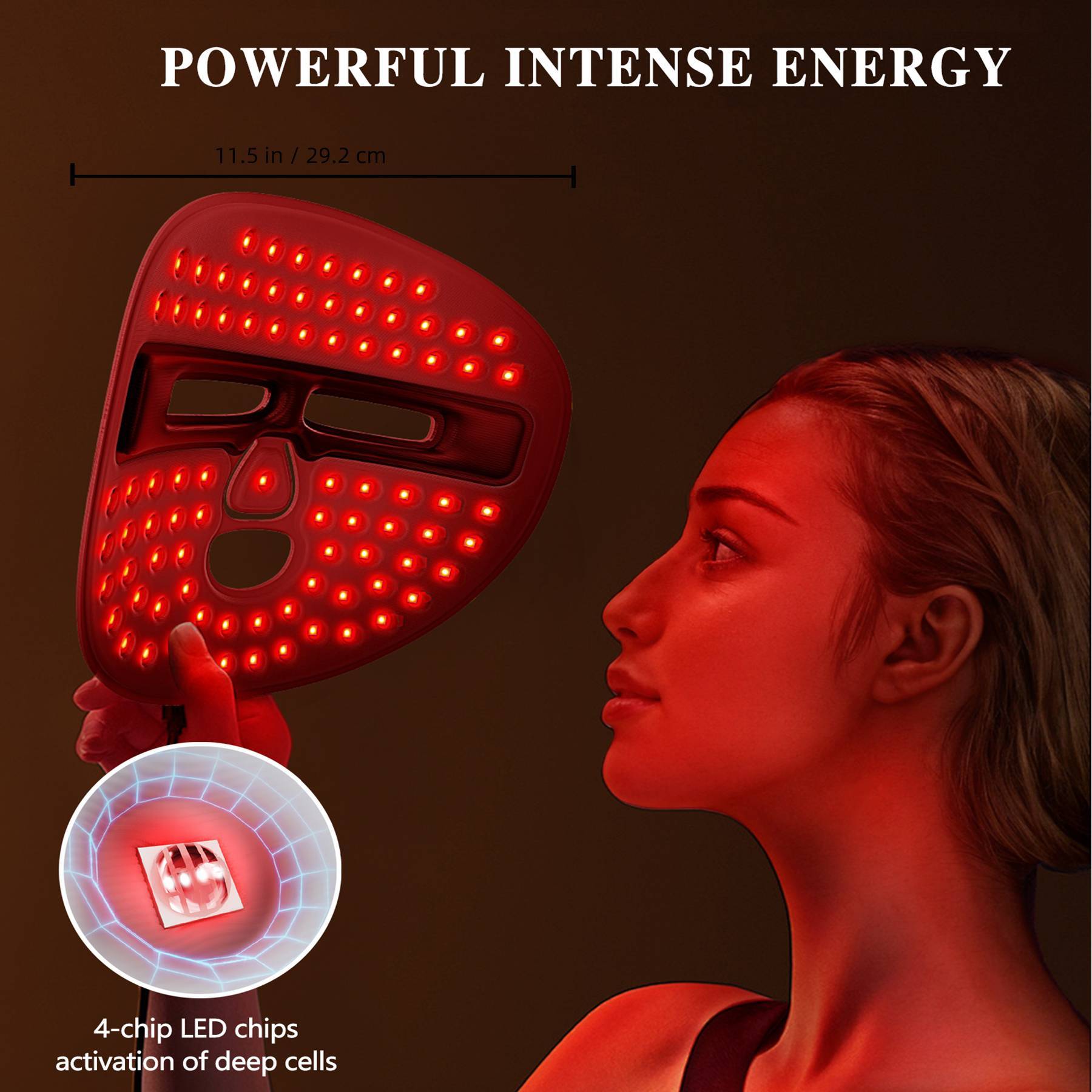 Sureru LED Light Therapy Face Mask – Red, Blue & Infrared Rejuvenation - Sureru