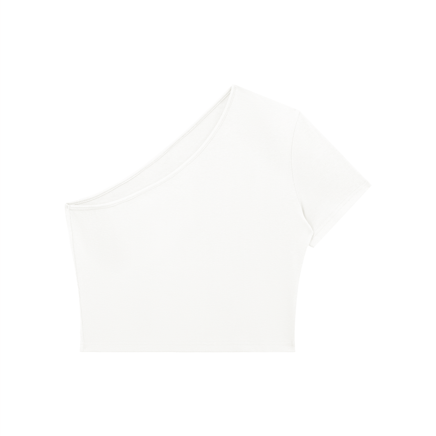 Women's One-Shoulder Crop T-Shirt