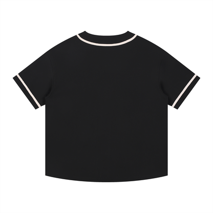 Contrast Piped Button-Up Jersey