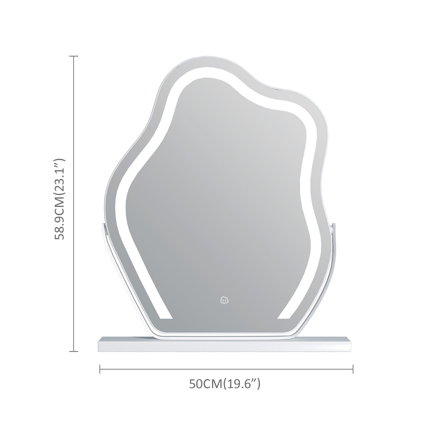 Sureru LED Lighted Vanity Mirror – Adjustable Brightness, 10X Magnification & 360° Rotation - Sureru