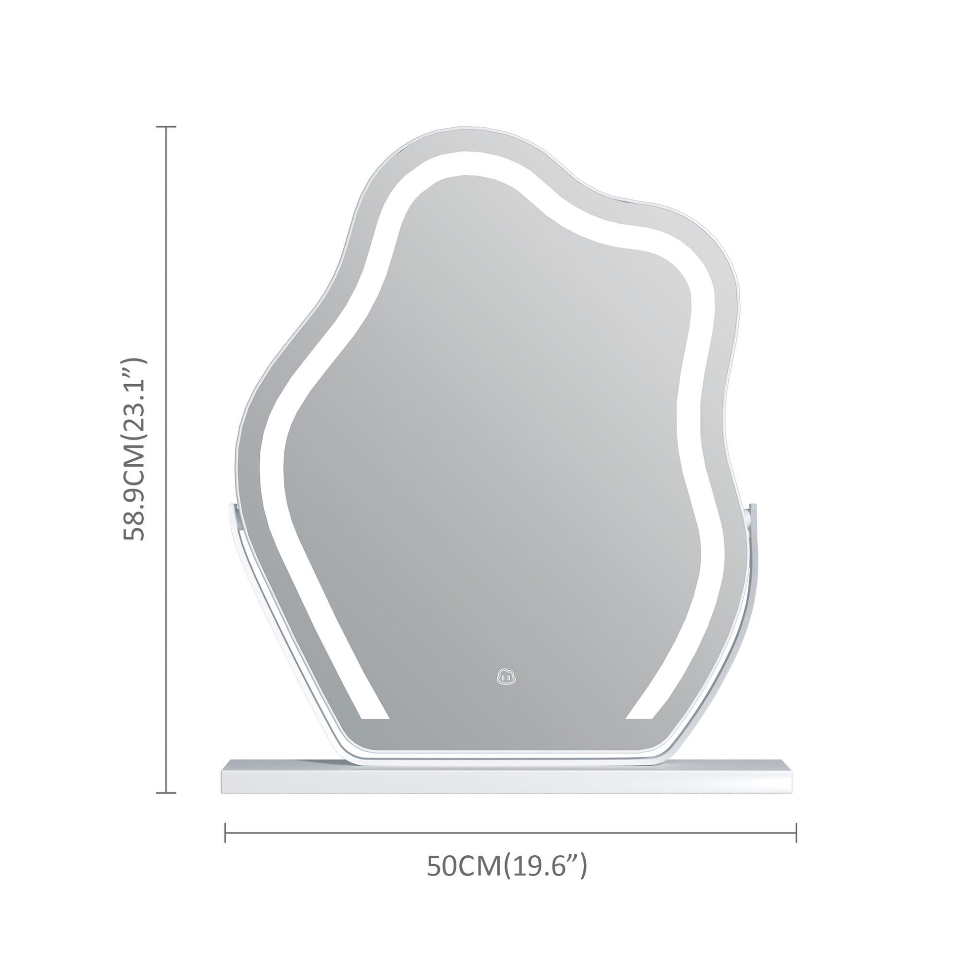 Sureru LED Lighted Vanity Mirror – Adjustable Brightness, 10X Magnification & 360° Rotation - Sureru