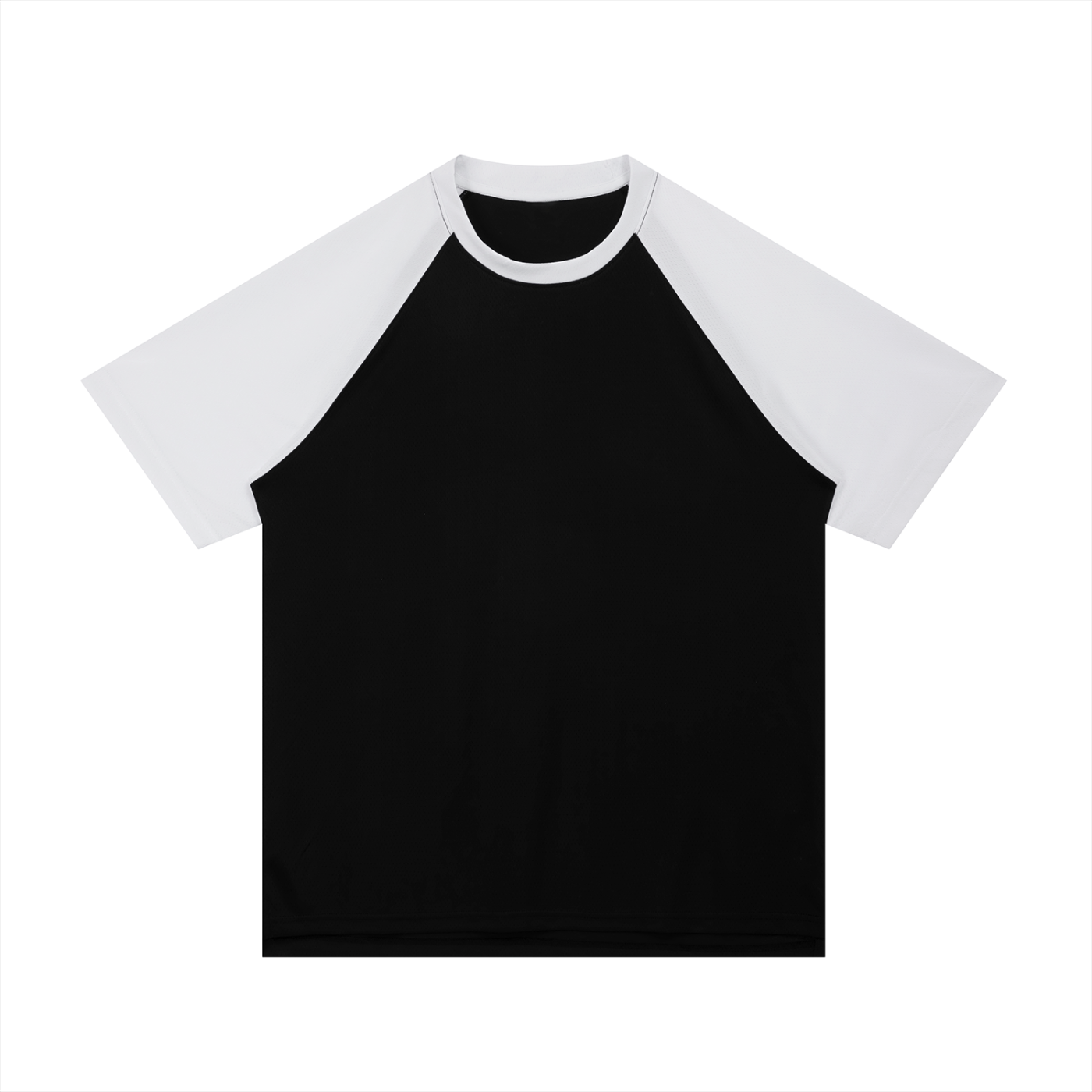 Contrast Raglan Sleeve Mesh T-Shirt