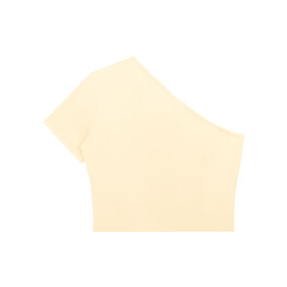 Women's One-Shoulder Crop T-Shirt