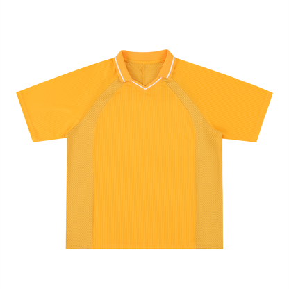 Striped V-Neck Soccer Jersey