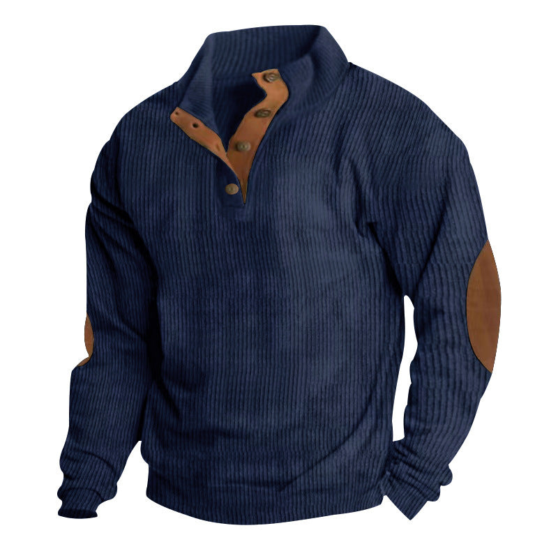 Cozy Corduroy Pullover – Loose Fit Long Sleeve Top - Sureru