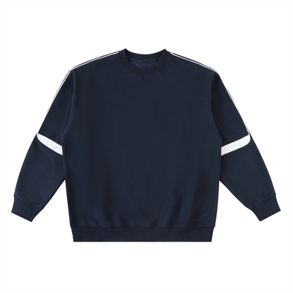 Oversized Crewneck Taped Sweatshirt
