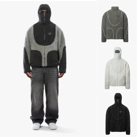 Men’s Loose-Fit Zipper Jacket – Stand Collar Style - Sureru